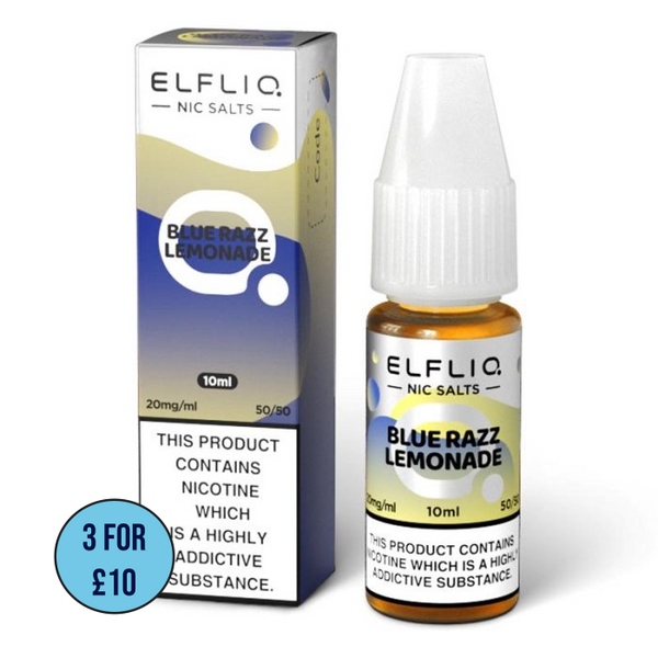 ELFLIQ By Elf Bar 10ml Nic Salt (50VG/50PG) | Blue Razz Lemonade