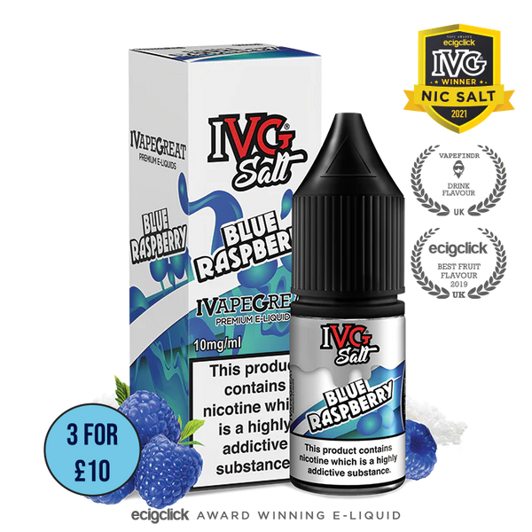 Blue Raspberry | IVG Salt 10ml Nic Salt (50VG/50PG)