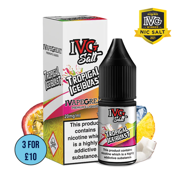 Tropical Ice Blast | IVG Salt 10ml Nic Salt (50VG/50PG)