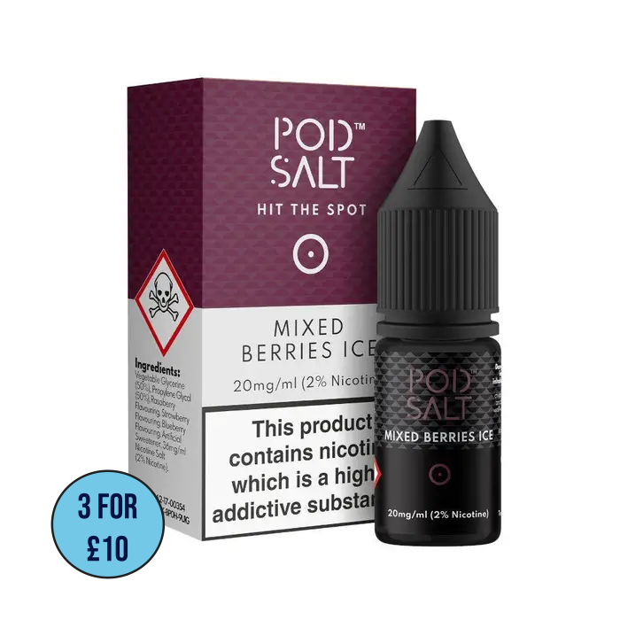 Mixed Berries Ice | Pod Salt Core 10ml Nic Salt (50VG/50PG)