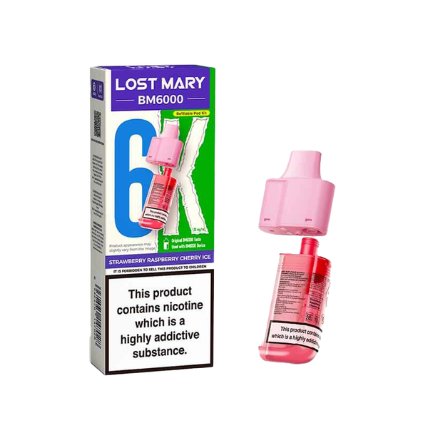 Strawberry Raspberry Cherry Ice | BM6000 Refill