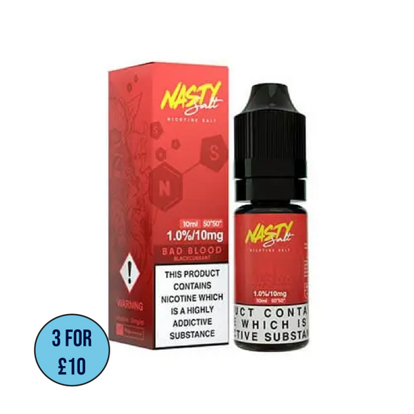 Bad Blood | Nasty Salt 10ML Flavoured Nic Salt (50VG/50PG)